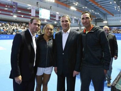 Rafael Moreno Valle y Alfredo del Castillo inauguran el Abierto de Tenis Puebla 